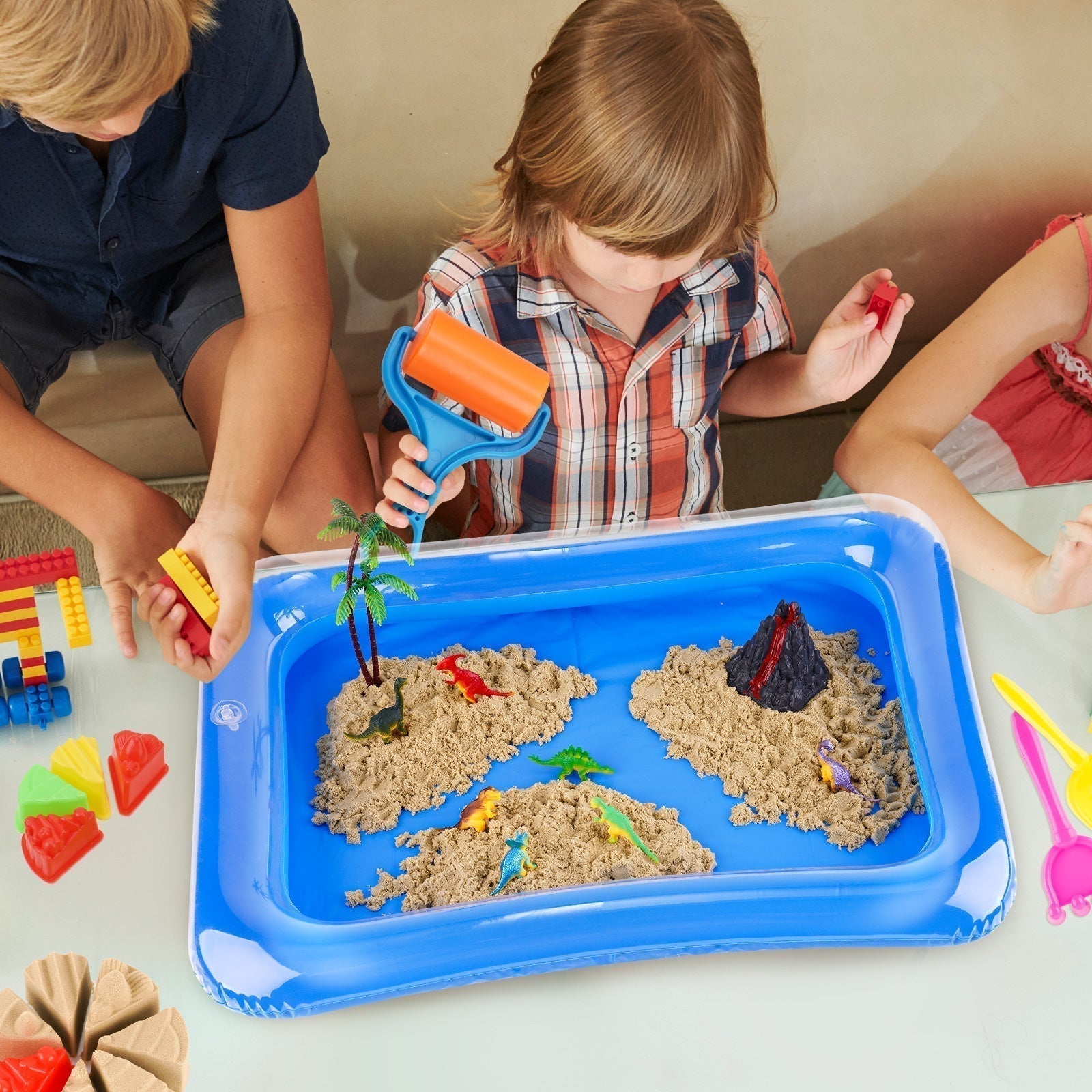 🌧️Rainy Day? FlexiSand Makes It Fun — 5 Creative Indoor Ideas for Kids & Families