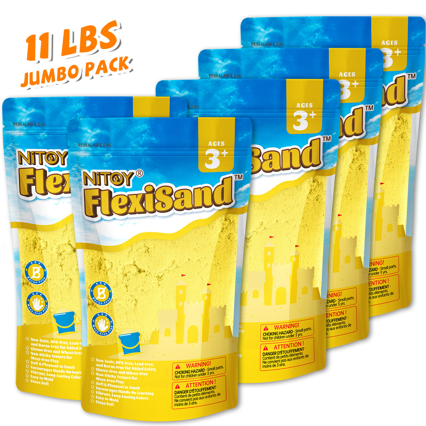 11 Lbs Flexisand (Yellow) - FlexiSand.Fun