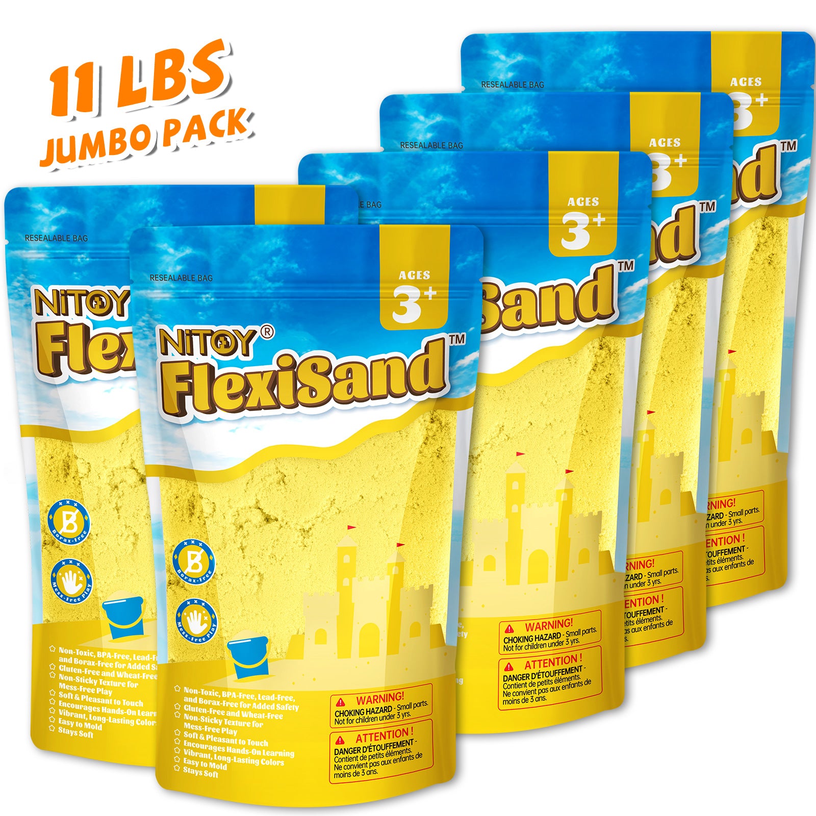 11 Lbs Flexisand (Yellow) - FlexiSand.Fun