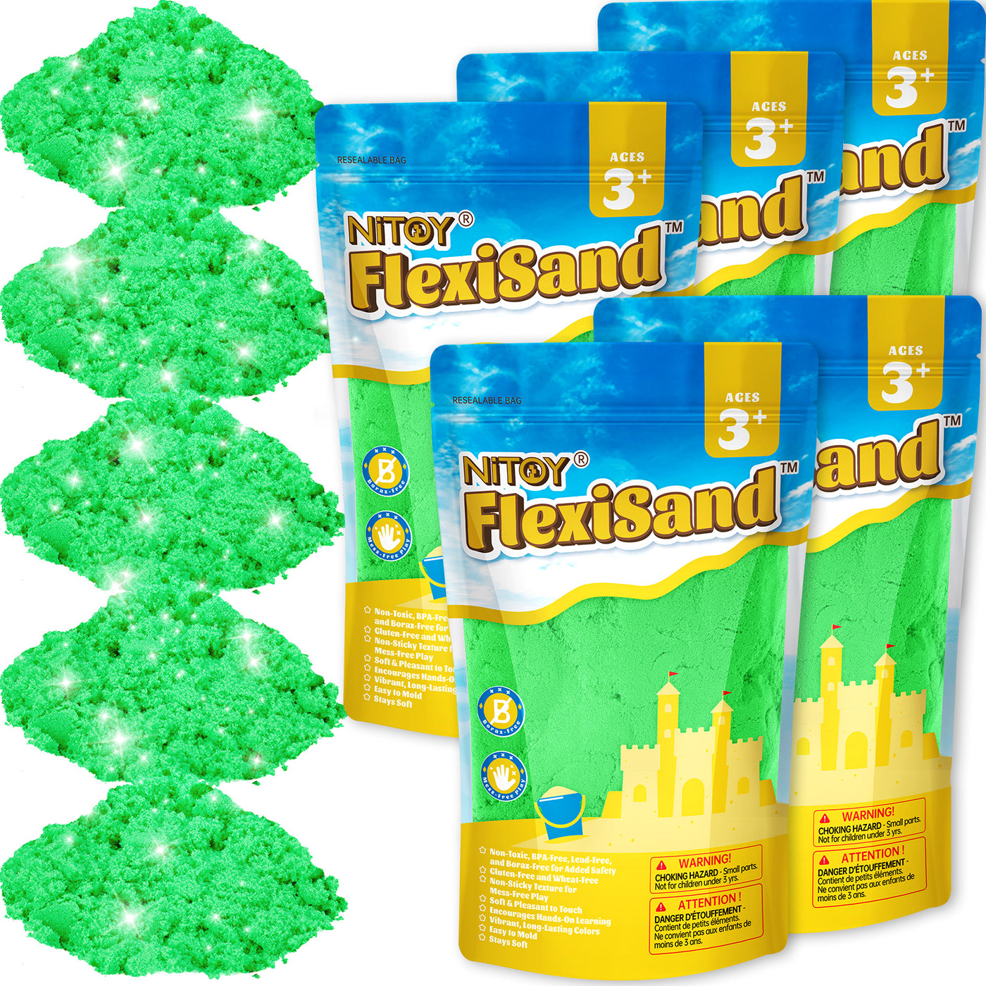 11 Lbs Flexisand (Green) - FlexiSand.Fun