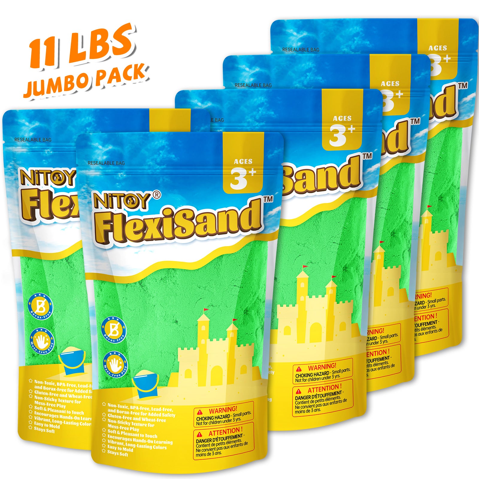 11 Lbs Flexisand (Green) - FlexiSand.Fun
