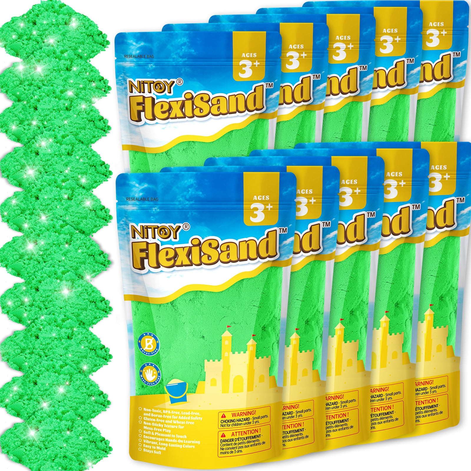 19 Lbs Flexisand (Green) - FlexiSand.Fun