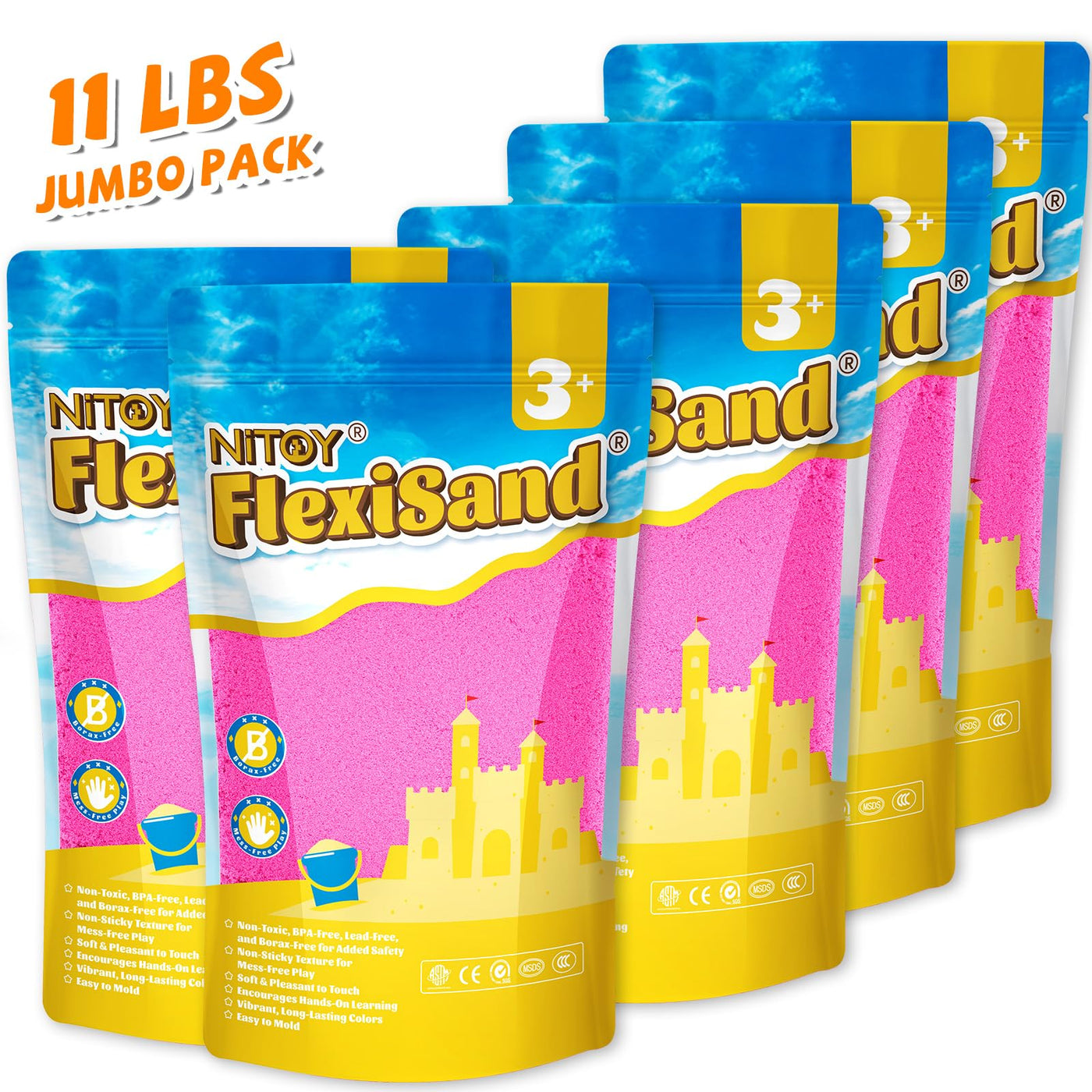 flexisandfun-non-toxic-kids-play-sand-creative-11lbs-hot-pink-set