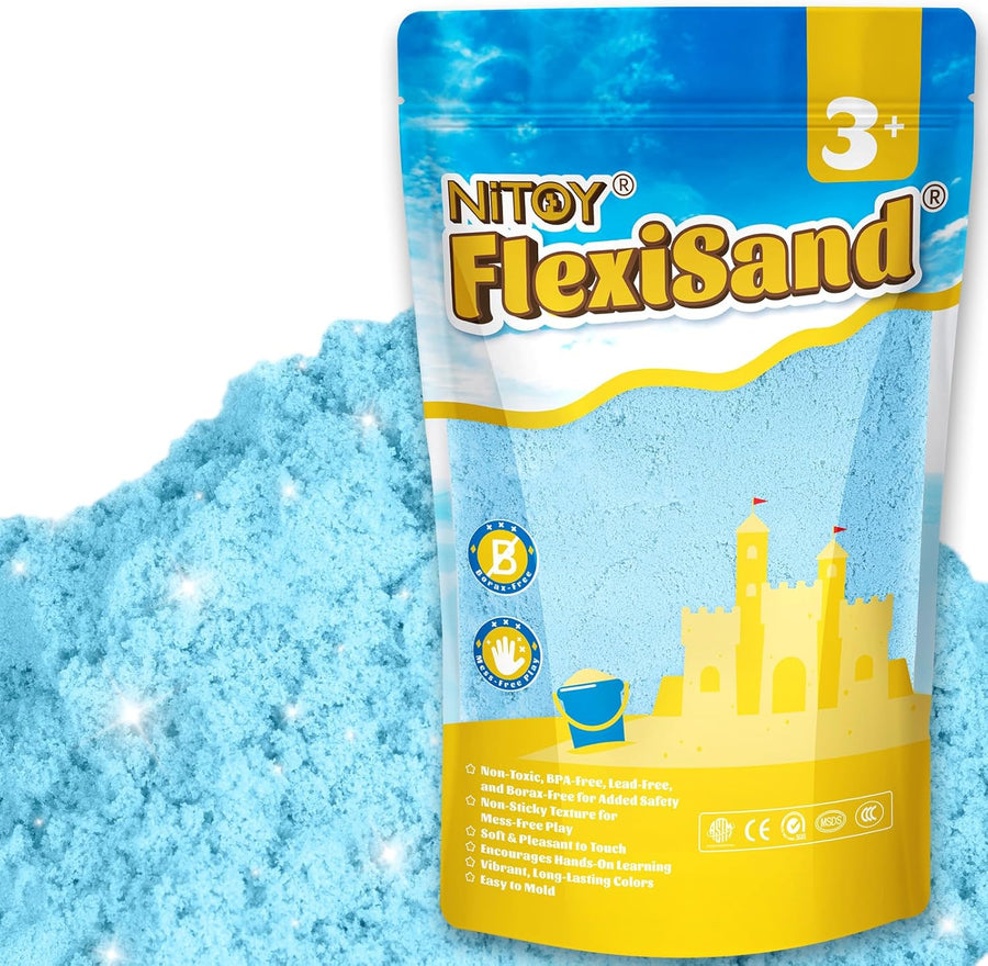 flexisandfun-non-toxic-kids-play-sand-creative-2.2lbs-big-pack-never-dries-out-blue-color-non-sticky