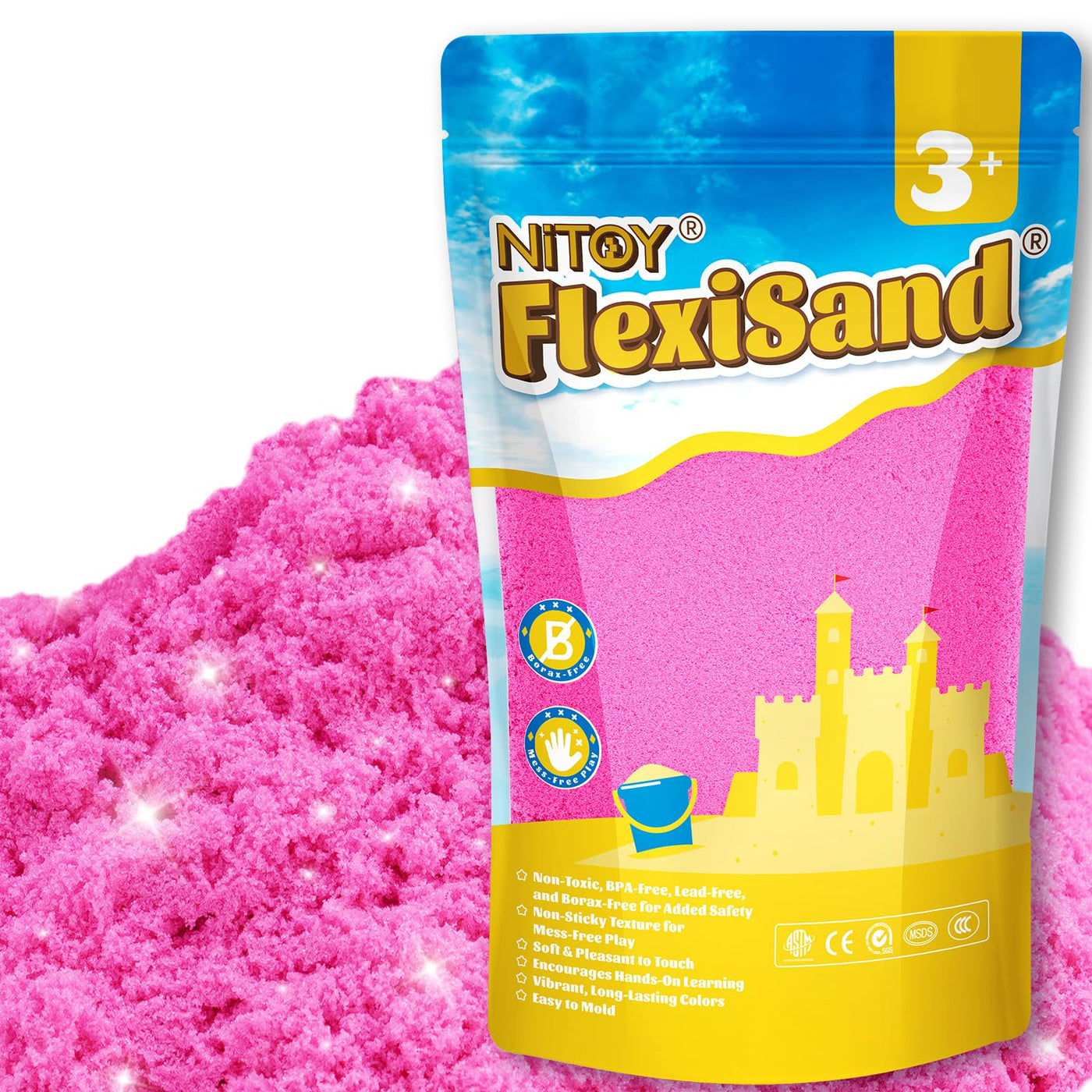 flexisandfun-non-toxic-kids-play-sand-creative-2.2lbs-big-pack-never-dries-out-hot-pink-color-non-sticky