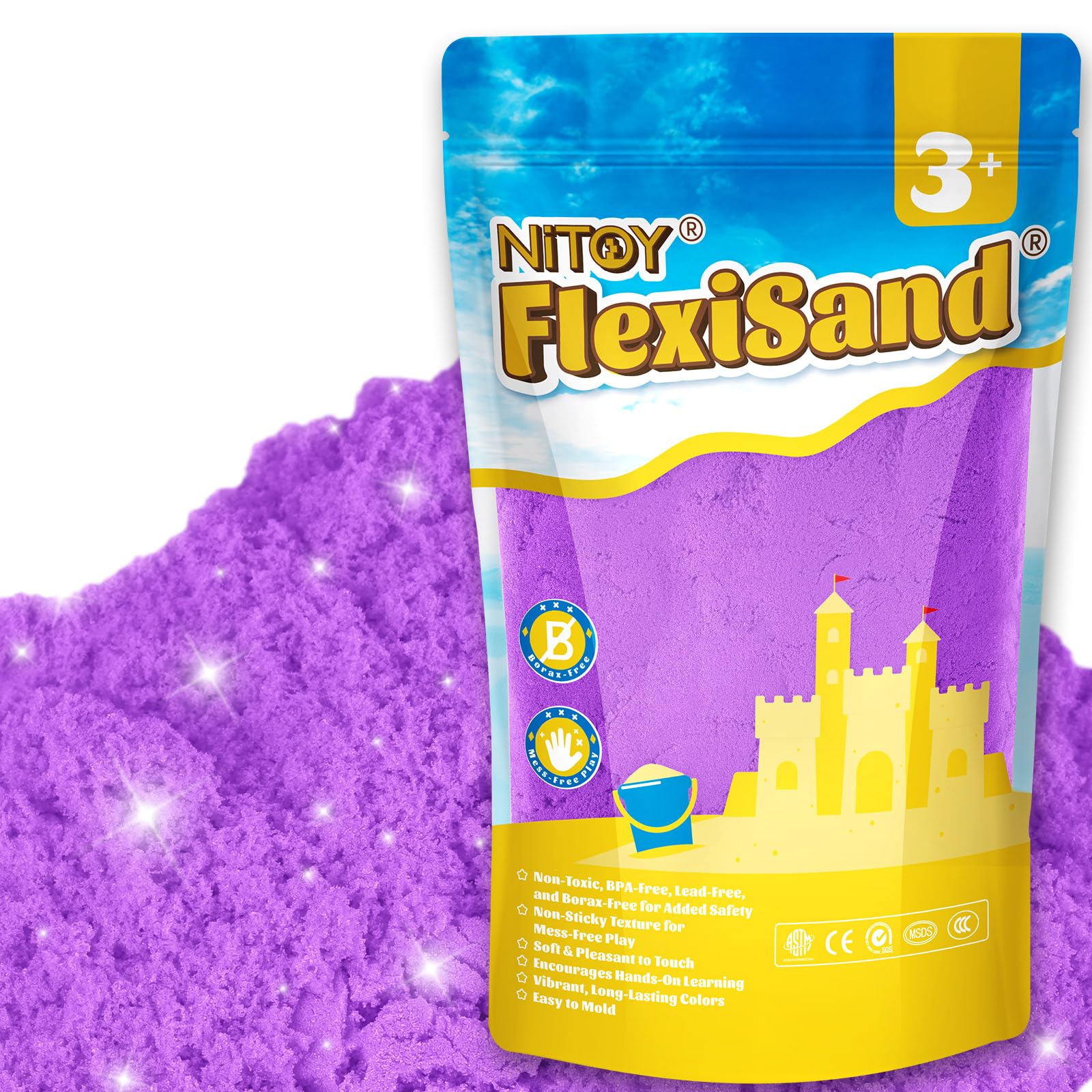 flexisandfun-non-toxic-kids-play-sand-creative-2.2lbs-big-pack-never-dries-out-purple-color-non-sticky