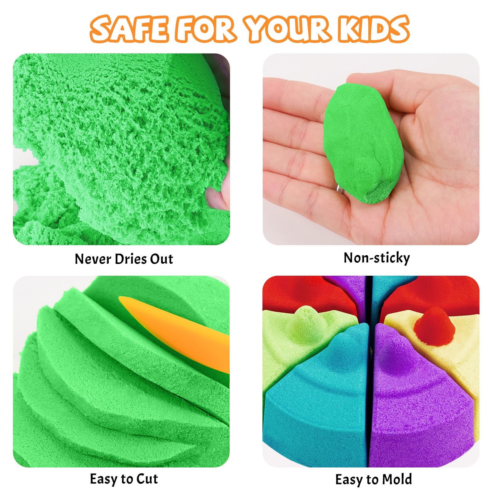  flexisandfun-non-toxic-kids-play-sand-green-color-2.2lbs-big-pack-easy-to-hold