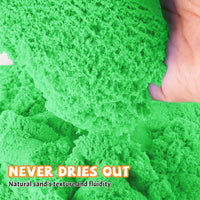  flexisandfun-non-toxic-kids-play-sand-green-color-2.2lbs-big-pack-never-dries-out