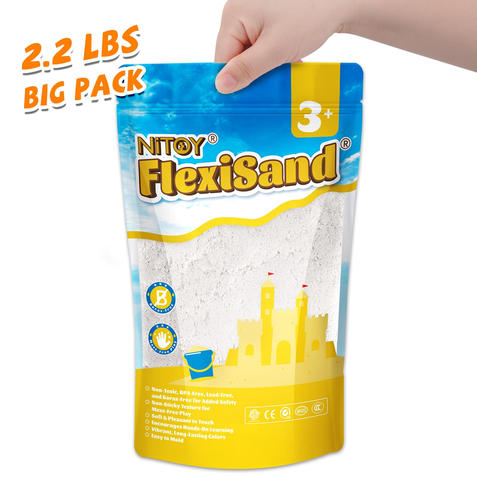  flexisandfun-non-toxic-kids-play-sand-white-color-2.2lbs-big-pack